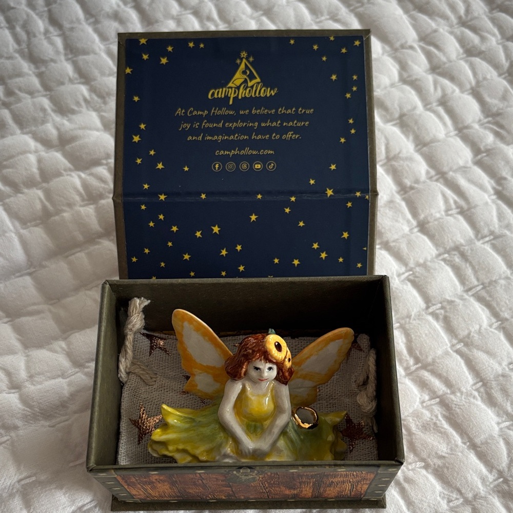 Fairy Cake Topper - Yellow and Green